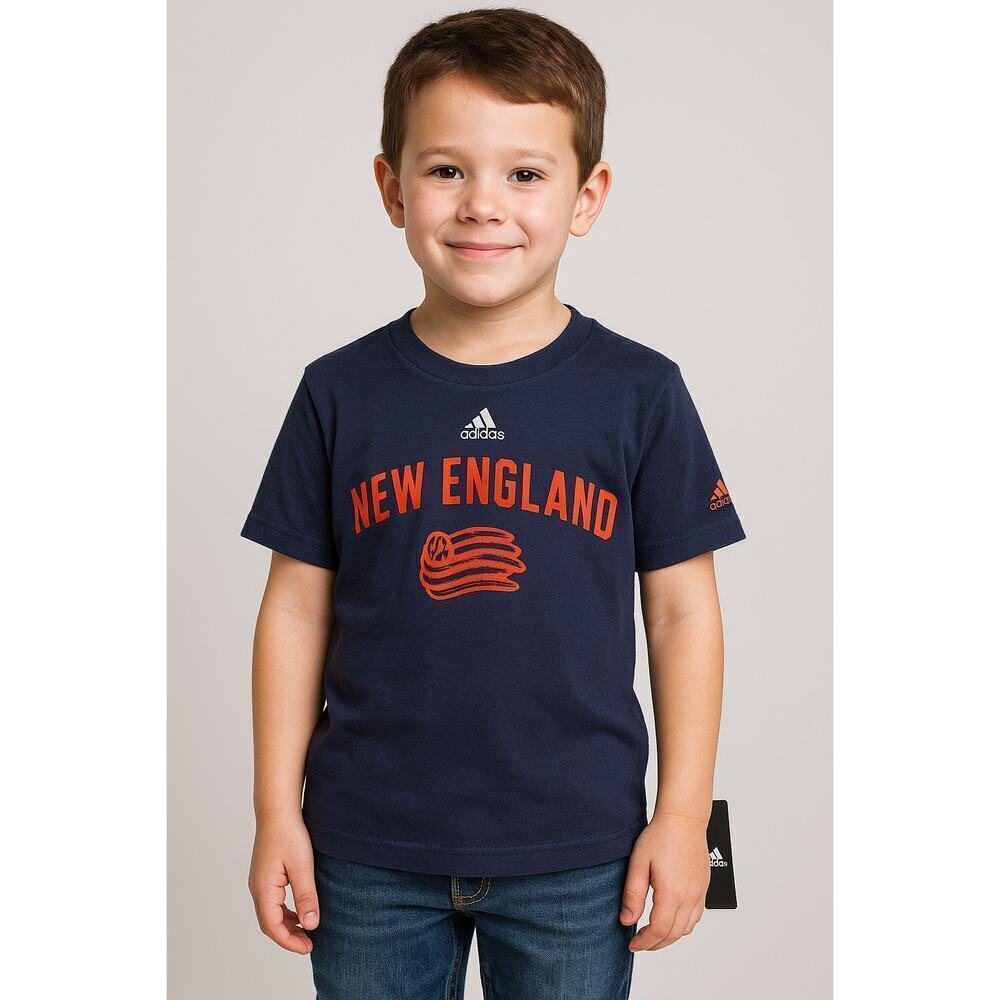 Adidas New England Youth T-Shirt Navy Blue Size Small Patriots NWT
